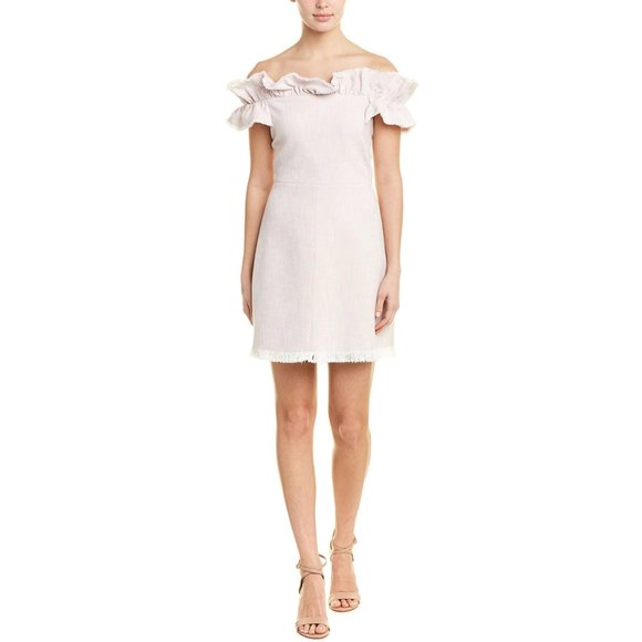 NWT Rebecca Taylor soft pink suit A-line dress, 4 - Picture 6 of 14